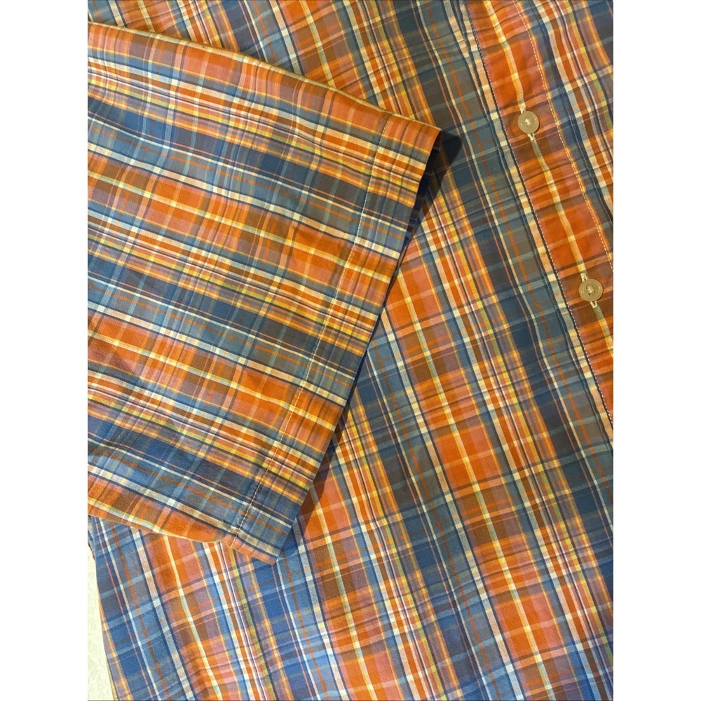 US Polo Association Mens Plaid Button Down Short Sleeve Shirt Size 2xl - Picture 7 of 11